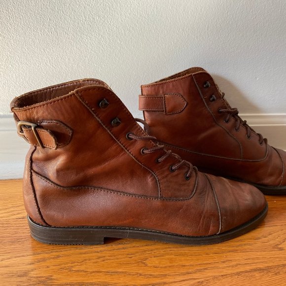 Mont Blanc by Connors, Vintage Leather Boots, Size 9.5 - Picture 2 of 7